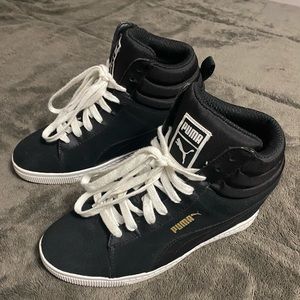 Puma platform sneaker black
